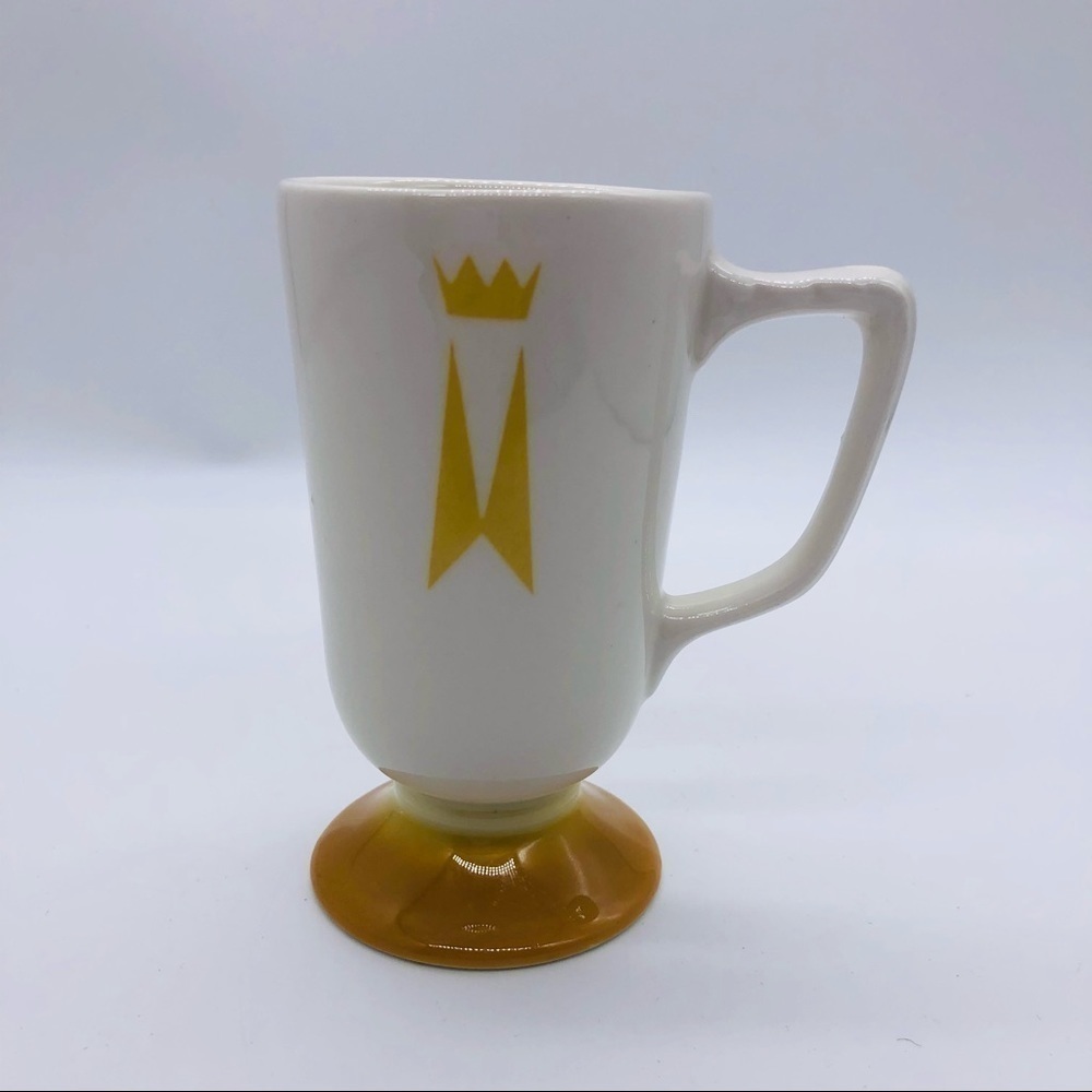 HOMER LAUGHLIN MODERN, MID-CENTURY FOOTED COFFEE CUP - MARRIOTT HOTEL 6 OZ - Picture 2 of 10